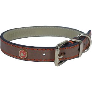 Rosewood Dog Collar - Leather, Brown, 10-14" - Dog Collar Rosewood Dog Collar - Leather, Brown, 10-14" - Dog Collar