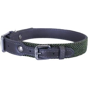 Rosewood Hondenhalsband - Grijs en Bos Herringbone - 16-20" Rosewood Hondenhalsband - Grijs en Bos Herringbone - 16-20"