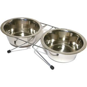 Rosewood Small Stainless Steel Wire Double Diner Bowl - Diner Bowl Rosewood Small Stainless Steel Wire Double Diner Bowl - Diner Bowl