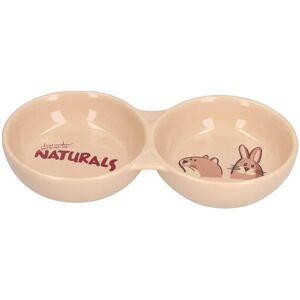Rosewood Naturals Twin Bowl Pet Dish - 20cm Rosewood Naturals Twin Bowl Pet Dish - 20cm