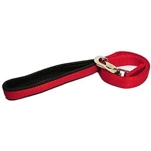 Rosewood Classic Soft Protection Nylon Padded Lead Red - Dog Lead Rosewood Classic Soft Protection Nylon Padded Lead Red - Dog Lead