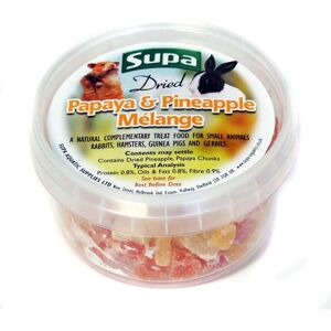 Supa Small Animal Dried Treats - Papaya and Pineapple Melange - 225ml Supa Small Animal Dried Treats - Papaya and Pineapple Melange - 225ml
