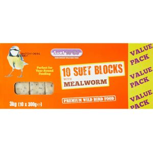 Unipet Suet To Go Blocks Mealworm & Insect - Bird Food Blocks Unipet Suet To Go Blocks Mealworm & Insect - Bird Food Blocks