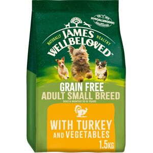 James Wellbeloved Small Breed Grain Free Turkey Dog Food - 1.5kg James Wellbeloved Small Breed Grain Free Turkey Dog Food - 1.5kg