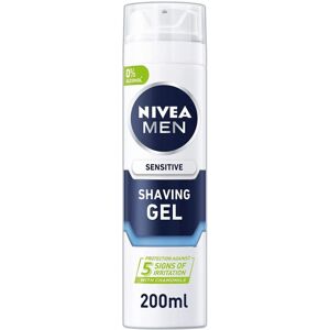 NIVEA MEN - Sensitive Shaving Gel - 6x200ml - Sensitive Skin - Shaving Gel NIVEA MEN - Sensitive Shaving Gel - 6x200ml - Sensitive Skin - Shaving Gel