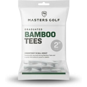 Masters Bamboo Graduated Golf Tees - 51 mm - White - Golf Tees Masters Bamboo Graduated Golf Tees - 51 mm - White - Golf Tees