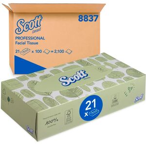 Kimberly Clark Scott Ansiktsservetter - Vitt 2-lagers Kimberly Clark Scott Ansiktsservetter - Vitt 2-lagers