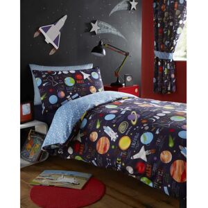 Blue Space Planets Duvet Cover Set - Duvet Cover & Pillowcase Blue Space Planets Duvet Cover Set - Duvet Cover & Pillowcase