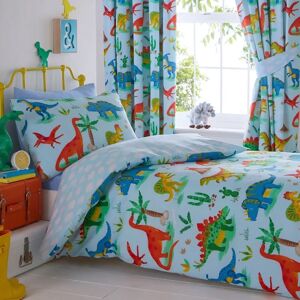 Kids Club Dinosaurs Dino Kids Boy Duvet Quilt Cover Bedding Linen Set Blue Single - Duvet Cover Set Kids Club Dinosaurs Dino Kids Boy Duvet Quilt Cover Bedding Linen Set Blue Single - Duvet Cover Set
