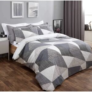 Dreamscene Svart Charcoal King Duntäcke med kuddevarsel Dreamscene Svart Charcoal King Duntäcke med kuddevarsel