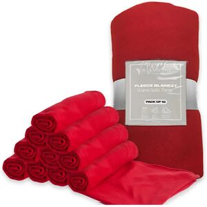 Dreamscene Wholesale - Plain Fleece Blanket - Light Red Dreamscene Wholesale - Plain Fleece Blanket - Light Red