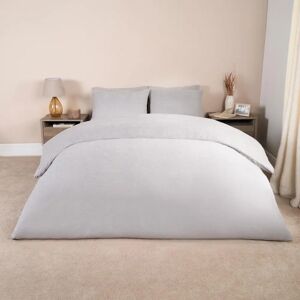 Brentfords Teddy Fleece Duvet Set - Single - Light Grey Brentfords Teddy Fleece Duvet Set - Single - Light Grey