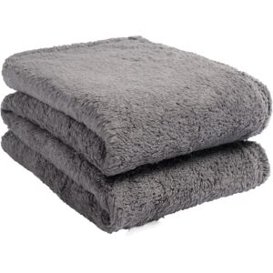 Brentfords Charcoal Teddy Fleece Throw Blanket - Throw Blanket Brentfords Charcoal Teddy Fleece Throw Blanket - Throw Blanket