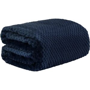 Dreamscene Luxury Waffle Throw - Navy - 200 x 240cm Dreamscene Luxury Waffle Throw - Navy - 200 x 240cm
