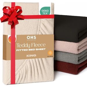 Brentfords - Teddy Fleece Thermal Fitted Bed Sheet - King Brentfords - Teddy Fleece Thermal Fitted Bed Sheet - King