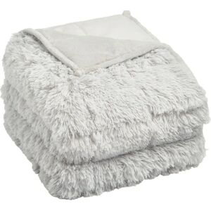 Sienna Fluffy Fleece Weighted Blanket - 150x200cm - 8kg - Silver Grey Sienna Fluffy Fleece Weighted Blanket - 150x200cm - 8kg - Silver Grey