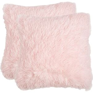Sienna - Fluffy Fleece Cushion Covers - Baby Pink - Cushion Covers Sienna - Fluffy Fleece Cushion Covers - Baby Pink - Cushion Covers