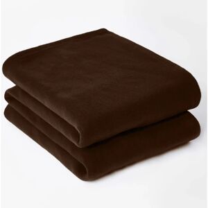 Dreamscene - Fleece Throw - Chocolate - 200x240 cm - Throw Dreamscene - Fleece Throw - Chocolate - 200x240 cm - Throw