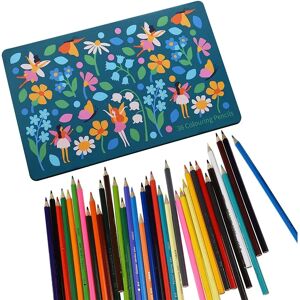 Crayons de couleur Rex London Fées dans le Jardin en Boîte Métallique - Publicité Crayons de couleur Rex London Fées dans le Jardin en Boîte Métallique - Publicité