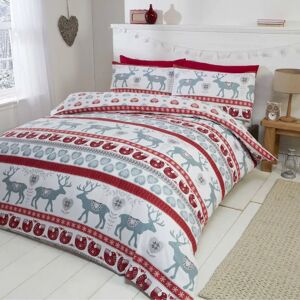 Rapport Home Scandi King Reindeer Cotton Duvet Set Rapport Home Scandi King Reindeer Cotton Duvet Set