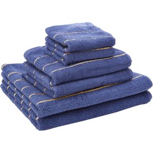 Rapport Navy 6-Piece Cotton Towel Set - Bath Sheets Rapport Navy 6-Piece Cotton Towel Set - Bath Sheets