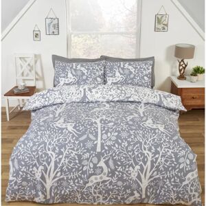 Rapport Tatton Woodland Grey Double Duvet Cover - Duvet Cover Set Rapport Tatton Woodland Grey Double Duvet Cover - Duvet Cover Set