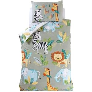 Rapport Rumble In The Jungle Single Duvet Cover and Pillowcase Set Rapport Rumble In The Jungle Single Duvet Cover and Pillowcase Set