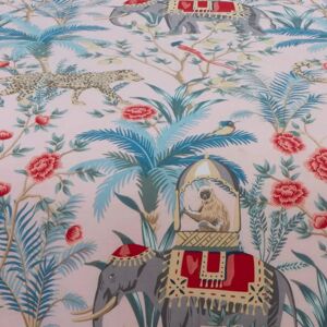 British Jungle Expedition Blush Reversible Duvet Cover Set - Duvet Cover Set British Jungle Expedition Blush Reversible Duvet Cover Set - Duvet Cover Set