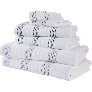 Rapport Home White 6-Piece Spa Towel Bale Rapport Home White 6-Piece Spa Towel Bale