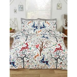 Rapport Tatton Woodland Duvet Cover - Festive Winter Scene - King Rapport Tatton Woodland Duvet Cover - Festive Winter Scene - King