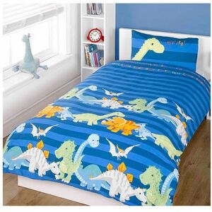 Dinosaurs Blue Junior Duvet Cover & Pillowcase Set - Child-friendly dinosaur design Dinosaurs Blue Junior Duvet Cover & Pillowcase Set - Child-friendly dinosaur design