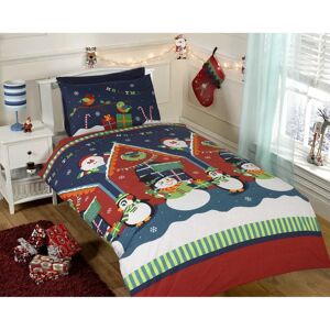Rapport Father Christmas Kids Xmas Snowman Penguin Santa Quilt Duvet Cover and Pillowcas Rapport Father Christmas Kids Xmas Snowman Penguin Santa Quilt Duvet Cover and Pillowcas