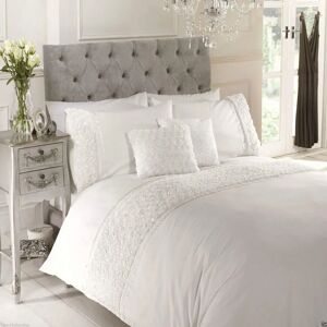 Price Right Home Limoges Rose Ruffle White Single - Duvet Cover Set Price Right Home Limoges Rose Ruffle White Single - Duvet Cover Set