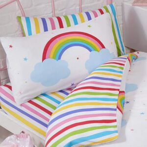 Bedding & Beyond Rainbow Sky Striped Bed Fitted Sheet and Pillowcase Set Single - Bedding set Bedding & Beyond Rainbow Sky Striped Bed Fitted Sheet and Pillowcase Set Single - Bedding set
