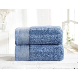 Rapport Home Mayfair 2 Piece Towel Bale - Denim Blue Bath Sheets Rapport Home Mayfair 2 Piece Towel Bale - Denim Blue Bath Sheets