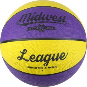 Ballon de basketball Midwest Taille 5 - Caoutchouc intérieur/extérieur - Publicité Ballon de basketball Midwest Taille 5 - Caoutchouc intérieur/extérieur - Publicité