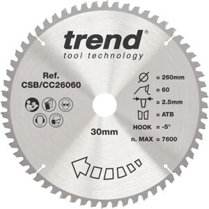 CraftPro Cirkelzaagblad - Diameter 260 mm, 60 tanden, tungsten carbide punt - Circular Saw Blade CraftPro Cirkelzaagblad - Diameter 260 mm, 60 tanden, tungsten carbide punt - Circular Saw Blade