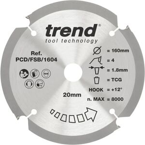 Trend Pcd Fibreboard Saw Blade - 235mm Dia - 6t - 30 Bore - Saw Blade Trend Pcd Fibreboard Saw Blade - 235mm Dia - 6t - 30 Bore - Saw Blade