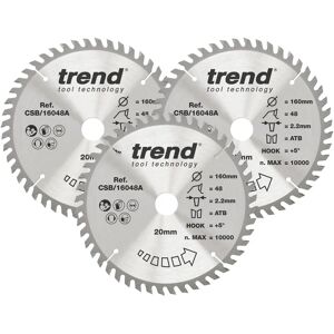 Trend Trend CSB/160/3PK CraftPro Plunge Saw Blade - Plunge Saw Blade Trend Trend CSB/160/3PK CraftPro Plunge Saw Blade - Plunge Saw Blade