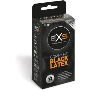 EXS Black Latex Condoms - 12 Pack - Thin 0.056mm - Odourless EXS Black Latex Condoms - 12 Pack - Thin 0.056mm - Odourless
