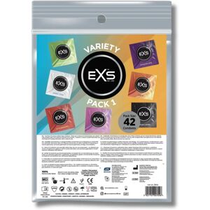 EXS Black Latex Nano Thin Ribbed Flared Condoms - Variety Pack 1 EXS Black Latex Nano Thin Ribbed Flared Condoms - Variety Pack 1