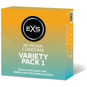 EXS Variety Pack 1 - 48 Condoms - Natural Latex, Vegan, CE EXS Variety Pack 1 - 48 Condoms - Natural Latex, Vegan, CE