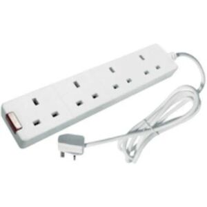 Unbranded 5m 4-Socket Extension Lead - Power Strip Unbranded 5m 4-Socket Extension Lead - Power Strip