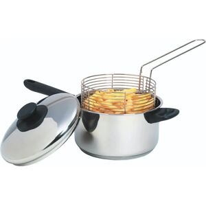 KitchenCraft Stainless Steel Large Chip Fryer and Basket - Deep Fryer KitchenCraft Stainless Steel Large Chip Fryer and Basket - Deep Fryer