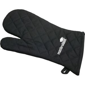 MasterClass Black Oven Glove - Heavy Duty Cotton - Heat Resistant - BS 6526:1998 MasterClass Black Oven Glove - Heavy Duty Cotton - Heat Resistant - BS 6526:1998