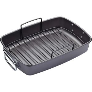 MasterClass Non-Stick Roasting Pan with Rack - 40x28cm - Roasting Pan MasterClass Non-Stick Roasting Pan with Rack - 40x28cm - Roasting Pan