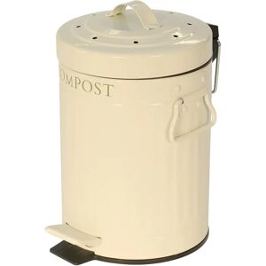 KitchenCraft Compost Pedal Bin - 3L - Vintage Style Kitchen Compost Bin KitchenCraft Compost Pedal Bin - 3L - Vintage Style Kitchen Compost Bin