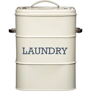 Living Nostalgia Antique Cream Laundry Tin - Laundry Tin Living Nostalgia Antique Cream Laundry Tin - Laundry Tin