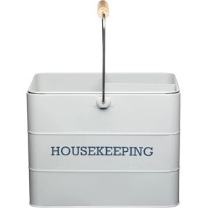 Living Nostalgia French Grey Housekeeping Tin - Housekeeping Tin Living Nostalgia French Grey Housekeeping Tin - Housekeeping Tin
