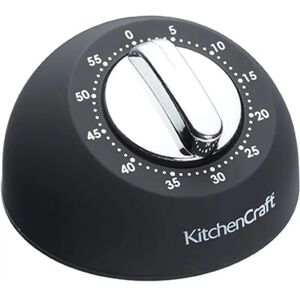 KitchenCraft Soft Touch Mechanický Časovač - Černý KitchenCraft Soft Touch Mechanický Časovač - Černý